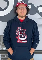 New Era St Louis Cardinals Mens Navy Blue Flag Filled Long Sleeve Hoodie