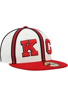 New Era Kansas City Monarchs Mens White 2022 Turn Back the Clock 59FIFTY Fitted Hat