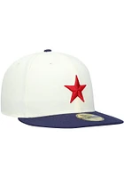 New Era Detroit Stars Mens White 2022 Turn Back the Clock 59FIFTY Fitted Hat