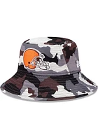New Era Cleveland Browns Grey 2022 Training Camp Stretch Mens Bucket Hat