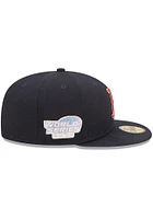 New Era Boston Red Sox Mens Navy Blue POP SWEAT 5950 Fitted Hat