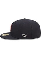 New Era Boston Red Sox Mens Navy Blue POP SWEAT 5950 Fitted Hat