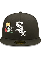New Era Chicago White Sox Mens Black CROWN CHAMPS 5950 Fitted Hat