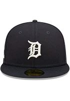 New Era Detroit Tigers Mens Navy Blue POP SWEAT 5950 Fitted Hat