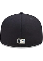 New Era Detroit Tigers Mens Navy Blue POP SWEAT 5950 Fitted Hat