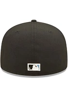 New Era Miami Marlins Mens Black POP SWEAT 5950 Fitted Hat