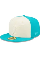New Era Miami Marlins Mens Teal TONAL 2 TONE 5950 Fitted Hat