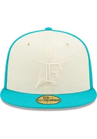 New Era Miami Marlins Mens Teal TONAL 2 TONE 5950 Fitted Hat