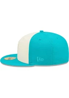 New Era Miami Marlins Mens Teal TONAL 2 TONE 5950 Fitted Hat