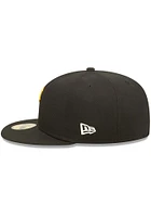 New Era Pittsburgh Pirates Mens Black POP SWEAT 5950 Fitted Hat
