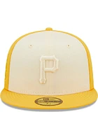 New Era Pittsburgh Pirates Mens Yellow TONAL 2 TONE 5950 Fitted Hat