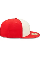 New Era Chicago Bulls Mens Red TONAL 2 TONE 5950 Fitted Hat
