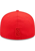 New Era Chicago Bulls Mens Red TONAL 2 TONE 5950 Fitted Hat