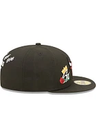 New Era Chicago Bulls Mens Black CROWN CHAMPS 5950 Fitted Hat