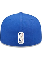 New Era Philadelphia 76ers Mens Blue POP SWEAT 5950 Fitted Hat
