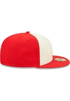 New Era Philadelphia 76ers Mens Red TONAL 2 TONE 5950 Fitted Hat