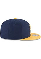 New Era Indiana Pacers Navy Blue 2T 9FIFTY Mens Snapback Hat