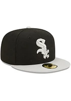 New Era Chicago White Sox Mens Black 2T Color Pack 59FIFTY Classic Fitted Hat
