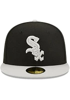New Era Chicago White Sox Mens Black 2T Color Pack 59FIFTY Classic Fitted Hat
