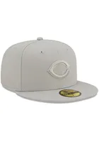 New Era Cincinnati Reds Mens Silver Color Pack 59FIFTY Fitted Hat