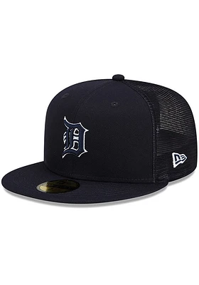 New Era Detroit Tigers Mens Navy Blue 2022 Batting Practice 59FIFTY Fitted Hat