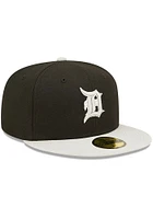 New Era Detroit Tigers Mens Black 2T Color Pack 59FIFTY Fitted Hat