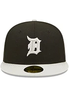 New Era Detroit Tigers Mens Black 2T Color Pack 59FIFTY Fitted Hat