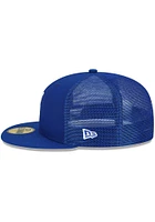 New Era Kansas City Royals Mens Blue 2022 Batting Practice 59FIFTY Fitted Hat