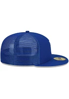 New Era Kansas City Royals Mens Blue 2022 Batting Practice 59FIFTY Fitted Hat