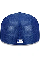 New Era Kansas City Royals Mens Blue 2022 Batting Practice 59FIFTY Fitted Hat