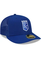 New Era Kansas City Royals Mens Blue 2022 Batting Practiced LP59FIFTY Fitted Hat
