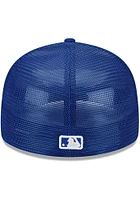 New Era Kansas City Royals Mens Blue 2022 Batting Practiced LP59FIFTY Fitted Hat