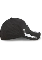 New Era Chicago White Sox Mens Black Team Vize 39THIRTY Flex Hat