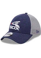 New Era Chicago White Sox Mens Navy Blue Retro Shadowed Neo 39THIRTY Flex Hat