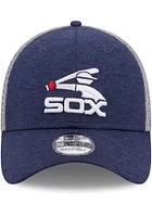 New Era Chicago White Sox Mens Navy Blue Retro Shadowed Neo 39THIRTY Flex Hat