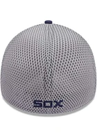 New Era Chicago White Sox Mens Navy Blue Retro Shadowed Neo 39THIRTY Flex Hat