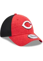 New Era Cincinnati Reds Mens Red Shadowed Neo 39THIRTY Flex Hat