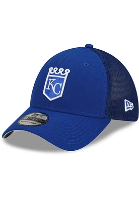 New Era Kansas City Royals Mens Blue 2022 Batting Practice 39THIRTY Flex Hat