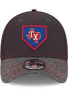 New Era Texas Rangers Mens Graphite 2022 Clubhouse 39THIRTY Flex Hat