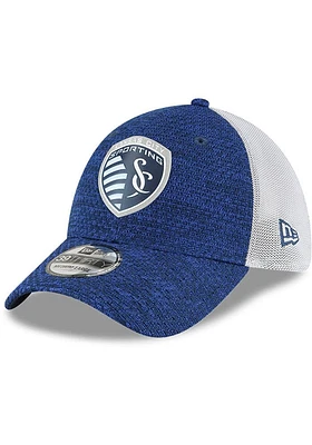 New Era Sporting Kansas City Mens Navy Blue 2022 Kick Off 39THIRTY Flex Hat