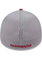 New Era Arkansas Razorbacks Mens Maroon Shadowed Neo 39THIRTY Flex Hat