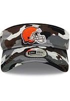 New Era Cleveland Browns Mens Grey 2022 Training Camp Adjustable Visor
