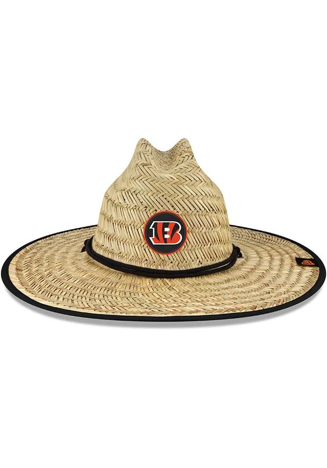 New Era Cincinnati Bengals Tan 2022 Training Camp Straw Mens Bucket Hat