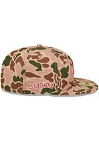 New Era Cleveland Guardians Mens Tan Duck Camo 59FIFTY Fitted Hat