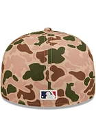 New Era Detroit Tigers Mens Tan Duck Camo 59FIFTY Fitted Hat