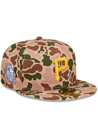 New Era Pittsburgh Pirates Mens Tan Duck Camo 59FIFTY Fitted Hat
