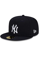 New Era York Yankees Mens Navy Blue Patch Up 59FIFTY Fitted Hat