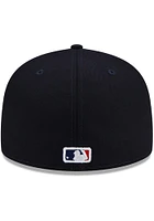 New Era York Yankees Mens Navy Blue Patch Up 59FIFTY Fitted Hat