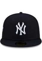 New Era York Yankees Mens Navy Blue Patch Up 59FIFTY Classic Fitted Hat