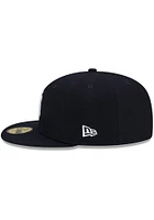 New Era York Yankees Mens Navy Blue Patch Up 59FIFTY Classic Fitted Hat
